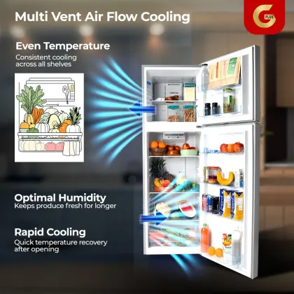 GPLUS GMRFF270 270 L 4 Star Double Door Refrigerator