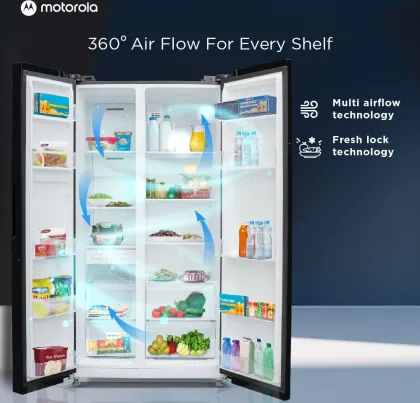 Motorola 584MS025MRB 584 L Side by Side Refrigerator