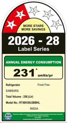 Samsung RT40H30U2BB 256 L 2 Star Double Door Refrigerator
