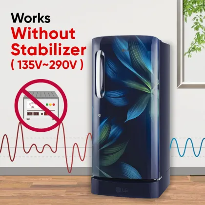 LG GL-D231ABAD 210 L 3 Star Single Door Refrigerator