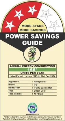 IFB IFBDC-2233FBB 197 L 3 Star Single Door Refrigerator