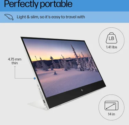 HP E14 G4 14 inch Full HD Portable Monitor