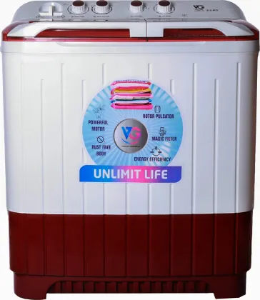 VG VGWS80APMB 8 Kg Semi Automatic Washing Machine