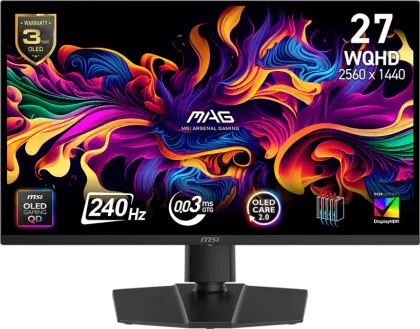 MSI MAG 273QP QD-OLED X24 26.5 inch Quad HD Gaming Monitor