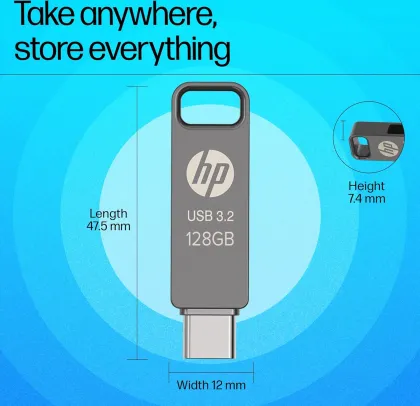 HP 886C 128GB USB 3.2 OTG Flash Drive - image 3
