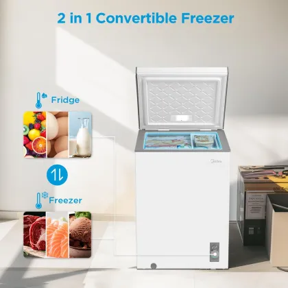 Midea MERC04C4BAWW 3.5 Cu Ft Single Door Chest Freezer