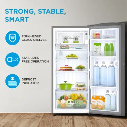 Midea MRD187I2XPAG 187 L 2 Star Single Door Refrigerator