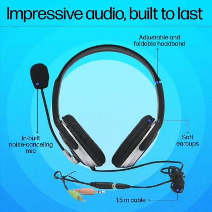 HP B4B09PA Wired Headphones