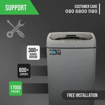 NU WTL65PPG0 6.5 Kg Fully Automatic Top Load Washing Machine