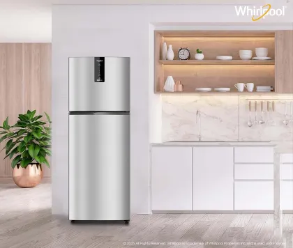 Whirlpool IF INV 355 Lunar Steel CONV-Y 308 L 3 Star Double Door Refrigerator