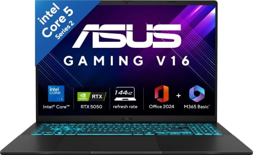 Asus Gaming V16 2025 V3607VH-RP037WS Laptop (Intel Core 5 210H/ 16GB/ 512GB SSD/ Win11/ 8GB Graph RTX 5050)