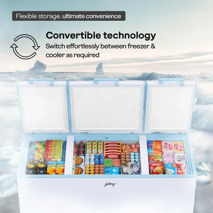 Godrej DH ESNCH 630D 3HCGP RW 594 L Triple Door Deep Freezer