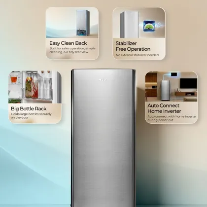 Haier HED-203TDSA-N 190 L 3 Star Single Door Refrigerator