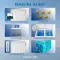 Haier HFC-320DM5 320 L 5 Star Double Door Freezer