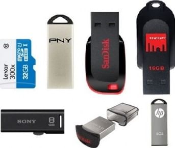 Upto 50% OFF On Pendrives, Memory Cards & More