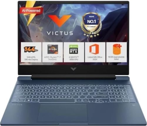 HP Victus 15-FB3359AX Gaming Laptop (AMD Ryzen 7 7445HS/ 12GB/ 512GB SSD/ Win11/ 6GB RTX 3050)