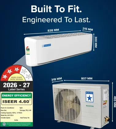 Blue Star IA311ZXU 0.9 Ton 3 Star 2026 Inverter Split AC