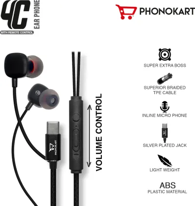 Phonokart 4C Type-C Wired Earphones