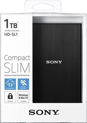 Sony HD-SL1/BC2 IN 1TB Wired External Hard Drive