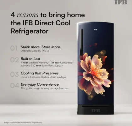 IFB IFBDC-223DYBMED 197 L 4 Star Single Door Refrigerator
