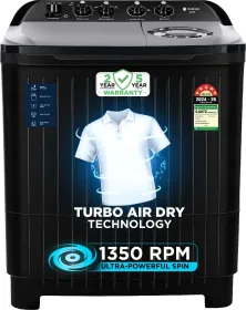 Motorola MTSA855NNNHBL 8.5 Kg Semi Automatic Washing Machine