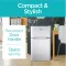 BLACK+DECKER BCRDK32W 3.1 Cu Ft Double Door Mini Refrigerator