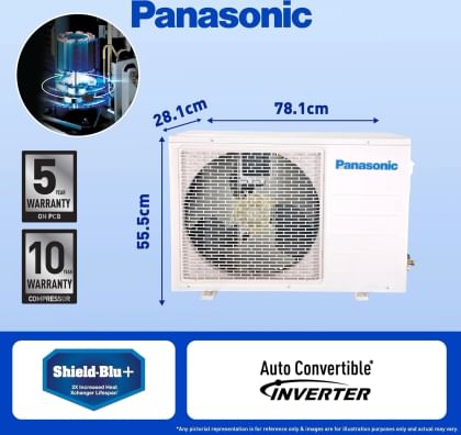 Panasonic CS/CU-SU24ZKYWA 2 Ton 3 Star 2024 Inverter Split AC