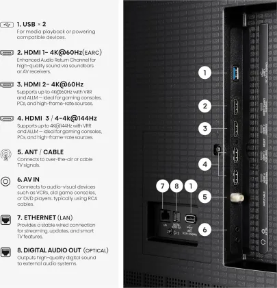 Hisense U6 Pro Series 100 inch Ultra HD 4K Smart Mini LED TV (100U6SF Pro)