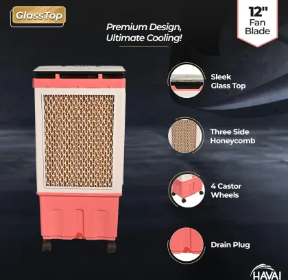 Havai Glass Top GT12 40 L Personal Air Cooler