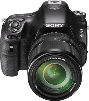 Sony Alpha SLT-A58M DSLR Camera (Body with 18 - 135 mm Lens)