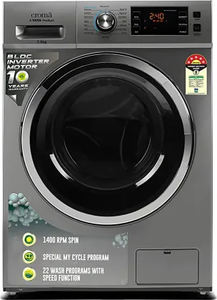 Croma CRLWFL0755W7903 7.5 kg Fully Automatic Front Load Washing Machine