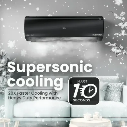 Haier HSU19K-PZFB5BN-INV 1.6 Ton 5 Star 2025 Inverter Split AC