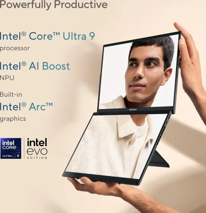 Asus Zenbook Duo OLED UX8406CA-PS99T Laptop (Intel Core Ultra 9 285H/ 32GB/ 1TB SSD/ Win11)