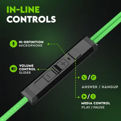 SpinBot BattleBudz C20 Type-C Wired Gaming Earphones