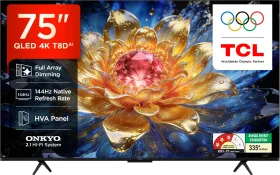 TCL T8D 75 inch Ultra HD 4K Smart QLED TV (75T8D)