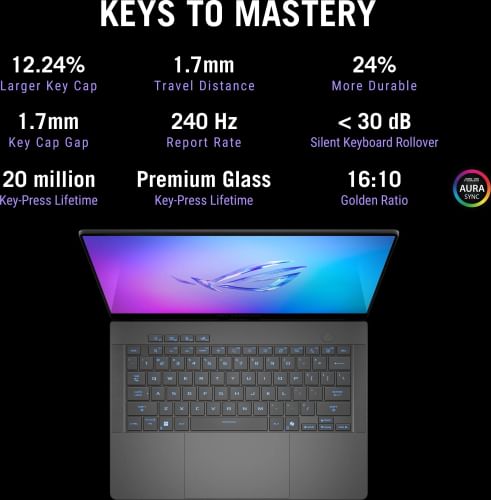 Asus ROG Zephyrus G14 (2025) GA403UM-QS007WS Gaming Laptop (AMD Ryzen 9 270/ 16GB/ 1TB SSD/ Win11 Home/ 8GB RTX 5060 Graphics)