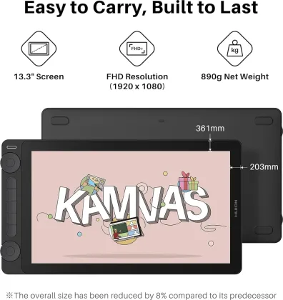 Huion Kamvas 13 Gen 3 Drawing Graphical Tablet - image 3