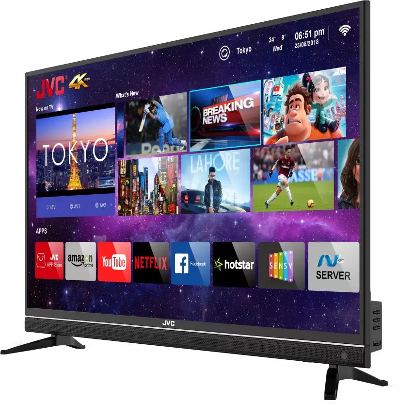 Jvc Lt 43n7105c 43 Inch Ultra Hd 4k Smart Led Tv Best Price In India 2021 Specs And Review