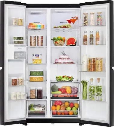 LG GL-B257HWB3 650 L 3 Star Side By Side Refrigerator