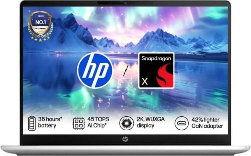 HP Omnibook 3 14-hz0056QU Laptop (Qualcomm Snapdragon X/ 8GB/ 512GB SSD/ Win11 Home)