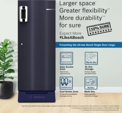 Bosch CST20U14PI 207 L 4 Star Single Door Refrigerator