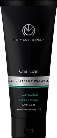 Charcoal Face Scrub | Lemongrass & Eucalyptus