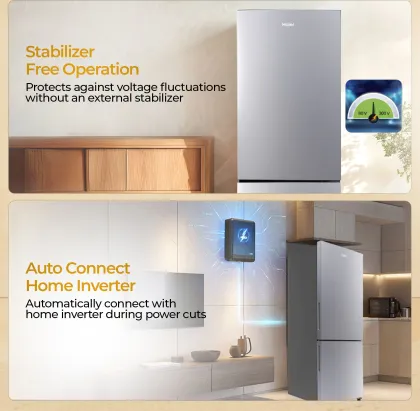 Haier HEB-242EGSA-P 237 L 2 Star Double Door Refrigerator