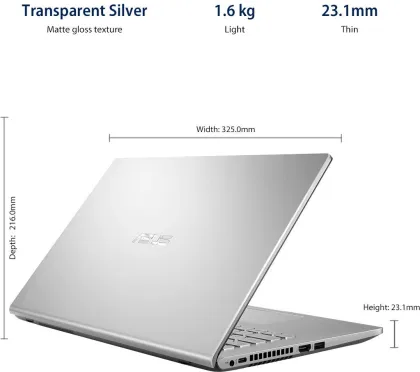 Asus VivoBook M515DA-EJ312TS Laptop (AMD Ryzen 3/ 4GB/ 256GB SSD/ Win 10)