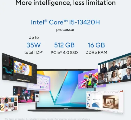 Asus Vivobook S14 2025 S3407VA-LY037WS Laptop (13th Gen Core i5/ 16GB/ 512GB SSD/ Win11 Home)
