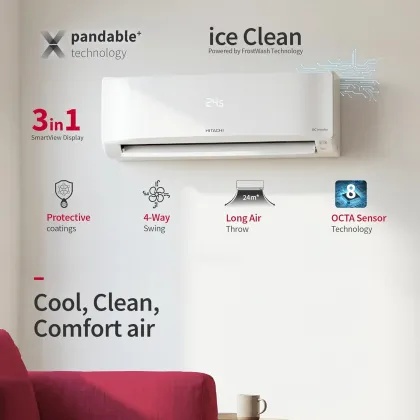 Hitachi RAS.V512PCDIBT 1 Ton 5 Star Inverter Split AC