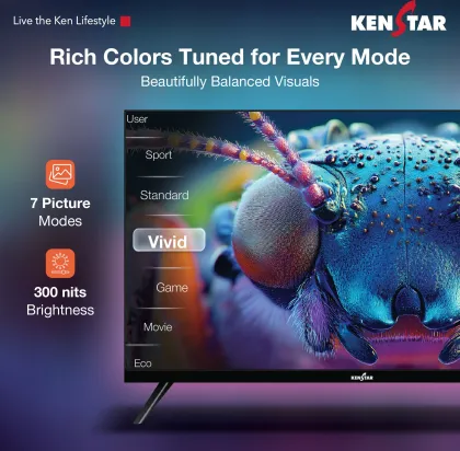 Kenstar 32HDCQKAWCQ 32 inch HD Ready Smart QLED TV
