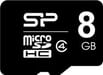 SiliconPower 8GB MicroSD Memory Card (Class 4)