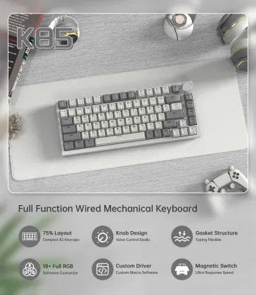 Attack Shark K85 Wired Mechanical Keyboard - image 3