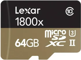 Lexar 64GB MicroSDXC Professional 1800x Class 10 270MB/s Memory Card